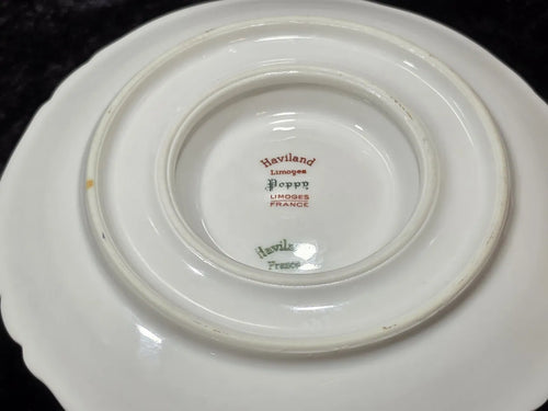 Haviland Limoges "Poppy" Gravy Boat with Attached Underplate, France, Circa 1893–1930